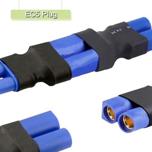 2 Pair EC3 naar EC5 Connector EC3 naar EC5 Man Vrouwelijke Connector Adapter zonder Draad RC LiPo Batterij Connector voor RC Lipo Batterij Connector Afstandsbediening vliegtuigen 5