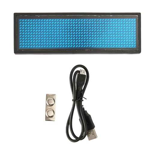 LED Naam badge Tag blauw programmeerbaar 4 helderheid met magnet voor hotel restaurants