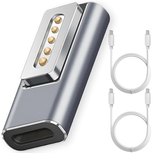USB C naar Mag-Safe 2 man tot vrouw adapter, type-C PD 100W Power Connector Converter voor Mac Book Air & Pro, ondersteunt 85W/65W/45W Snelle oplader