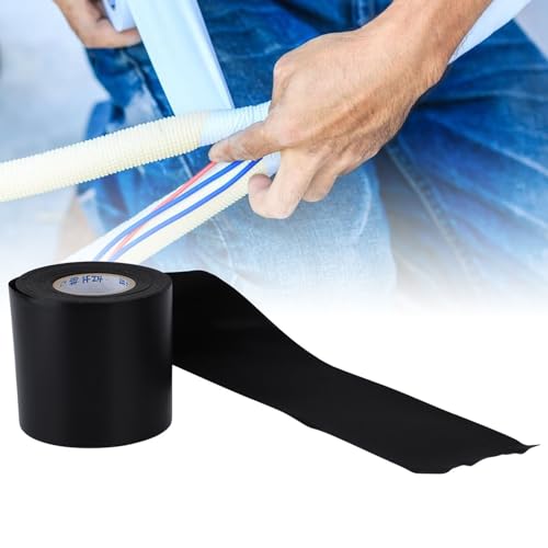1-Roll Pipe Tape PVC Airconditioner isolatie tape, zwart, 60mm x 11,5m 5