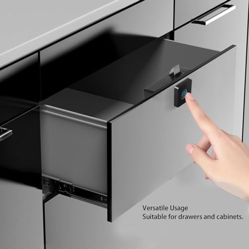 Biometrische Vingerafdruk cabinet slot Slim verborgen lade veilig elektrisch sleutelloos slot voor thuis met 360° erkenning, snel ontgrendelen voor multi-gebruiker (Vingerafdruk 5