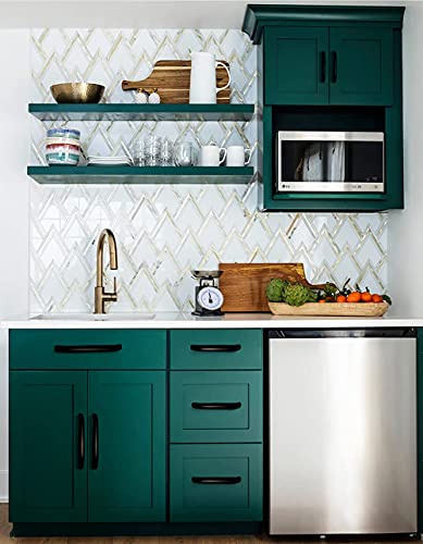 Arch handvat, kast handvat voor laden of keuken / badkamer deuren, gat centrum: 288 mm, lengte: 303 mm, 10 stuks, zwart 5