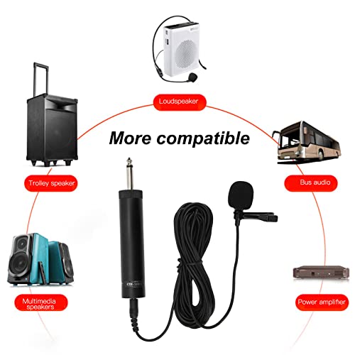 Lavalier Microphone Omnidirectionele draadloze saxofoon Lapel-microfoon Eenvoudige clip op professionele muziekinstrumenten Accessoires (5m lang) 5