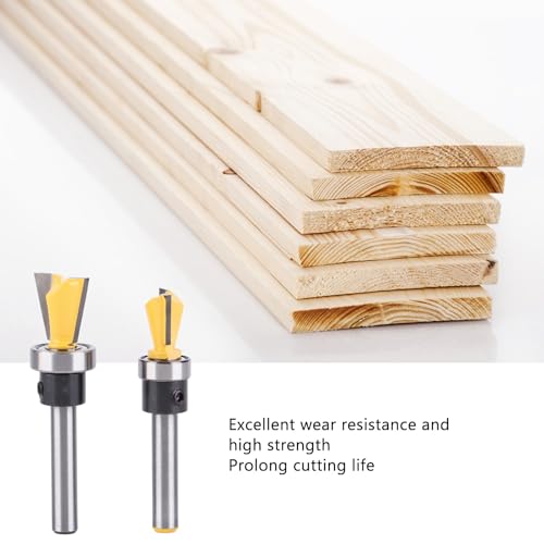 2 Pièces/ensemble Fraise à Queue D'aronde met Roulement Fraise à Bois 1/4 Po Queue D'aronde Mèche 4