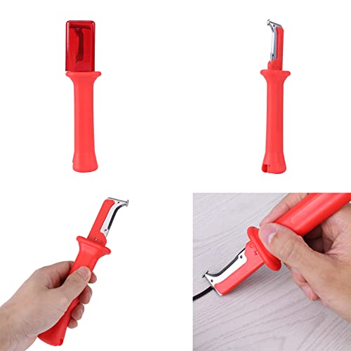 Red Isolatie Kabel Messer, Swa Kabel Stripper met geïsoleerd handvat, Vaste draadstripper met dop 4