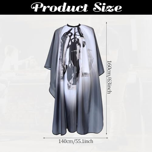 Kapper Cape, 160 x 140 cm, Waterdichte Kapper, Verstelbare Kapper, Kapper Cape, Salon Accessoires, voor Vrouwen en Mannen 3