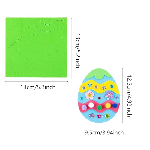 Pasen Foam Stickers Set Egg Vilt ambachten DIY Crafts Pasen Egg Konijn Chick decoraties Stickers Kits voor Party Favor Decoratie Supplies (30 PCS) 3