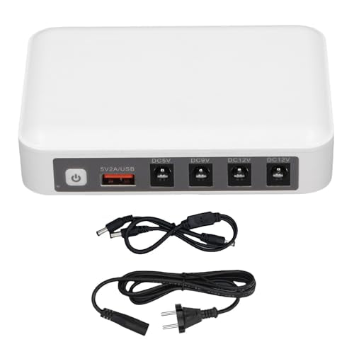 Mini UPS 6000MAh Onuitschakelbare voeding Batterij Back-up DC 5V/9V/12V Output voor Router Modem met oplaadbare Lithium Batterij voor Home Office (EU-plug) 3