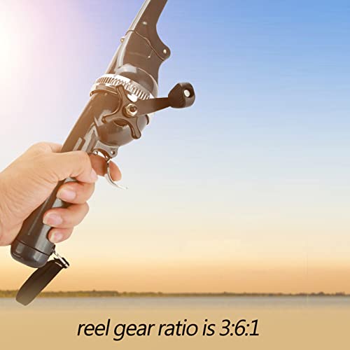 Fishing Rod Grinder Zoetwater Lichtgewicht Plastic Opvouwbaar Geïntegreerde Closed Reel Tackle Accessory