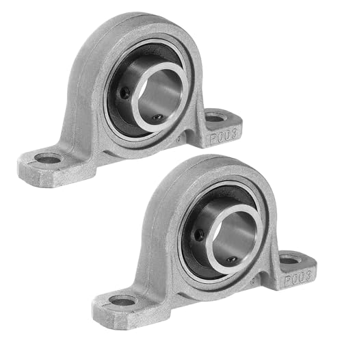 Kussenblok lager 5/8 Inch / 17mm Diameter, 2 stuks Flange Pads Gemonteerde Zomer Zinklegering Staal kogellagers