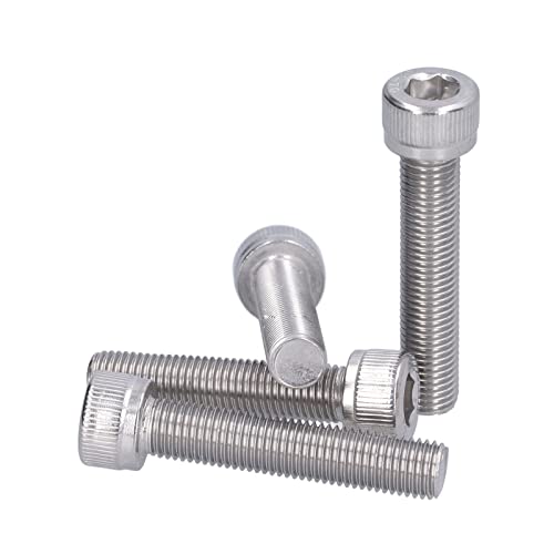 4 st M10 Hex Bolt Socket Cap Head Hex Socket Bolt A2 Roestvrij staal 1.25mm Fine Pitch Machine bevestigingsapparaat hardware(M10*50)
