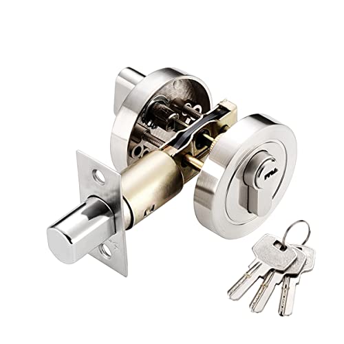 Single Cilinder Deadlock, Ronde Deadbolt slot met sleutels, moderne deursloten, zinklegering Deadbolt, onzichtbare deur slot voor voordeur, ingang deur, doorgang deur
