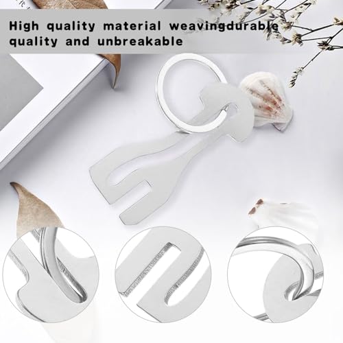 Verpakking van 4 Roestvrij Staal Winkelen Winkelwagen Coin Metal Shopping Winkelwagen Coin Key Chain Removable voor Alle Winkelwagen 3