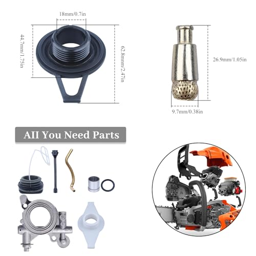 Oliepomp Line Worm Gear Kit voor Husqvarna 372XP 365 371 385 390 362 570 575 576