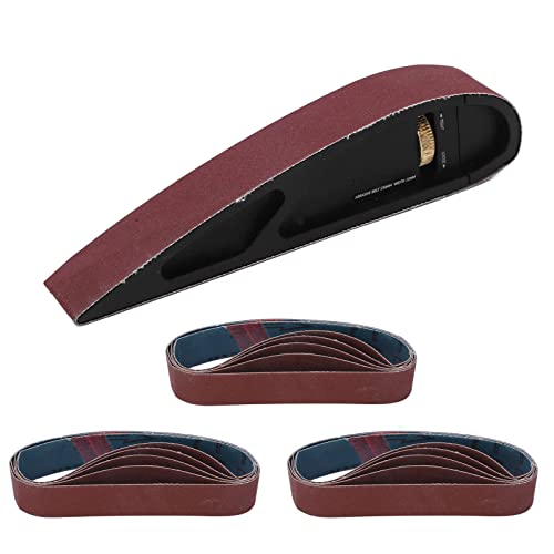 Schuurblok handschuurmachine, aluminium schuurpapier houder Schuren Poolser voor klittenband schijven Herstel van houten meubels Huis Kunst Ambacht Sandpaper houder met 15PCS 120 320 600 Grit