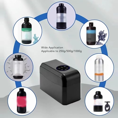 Resin Rolling Mixer, 3D Printer Verwarming Mixer, Touch Control LED Display Harsverwarming met 3 verwarmingsmodi voor 250G 500G 1000G HM100, Bidirectionele rollers voor 3