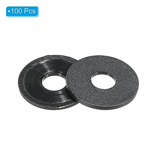 M5 Nylon Wasser, 100 st 5mm ID 15mm OD 1mm Dikke Seal Spacer Sealing Ring voor Waterslang Bijlage Bolts, Zwart 3