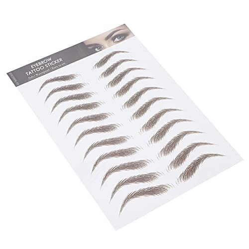6D Eyebrow Tattoo Sticker Professional Waterproof Eyebrow Transfer Sticker Eyebrow Makeup Tool voor vrouwen en meisjes (Brown)(Brown-10) 4