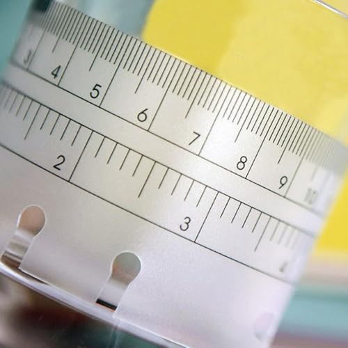 Flexibele liniaal, helder kunststof, PVC, 22cm, A5 ringband compatibel, zacht, buigbaar, onbreekbaar, meetliner, paginaverdeler, agendaorganizer