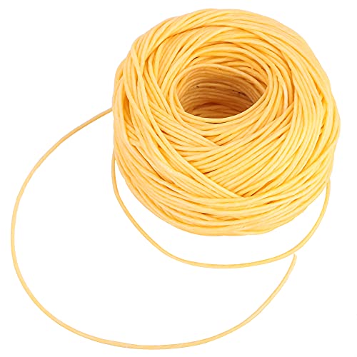200 FT Fiber Wick, natuurlijke bijenwas kaars Wick, geparfumeerde kaars Wick, biologische spoel Wick met natuurlijke bijenwas, geurloze kaars Wick voor kaars maken DIY (Licht) 5