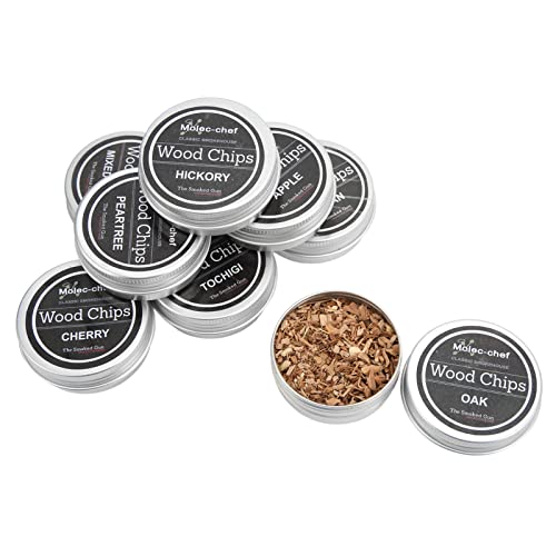 8PCS roken hout Whiskey hout roken Chip Cocktail Smoker Kit Chips Smoker Chips Cocktail Smoker Kit Smoked Wood Chips