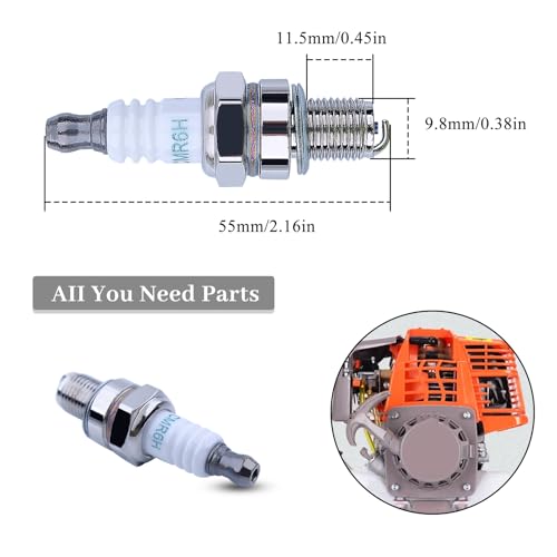 bougieset voor Stihl BR600 BR500 BR550 FC70 FC90 FS90 FS110 FS130 FS90R FS100R FS110R FS130 R trimmertrimmer CMR6H