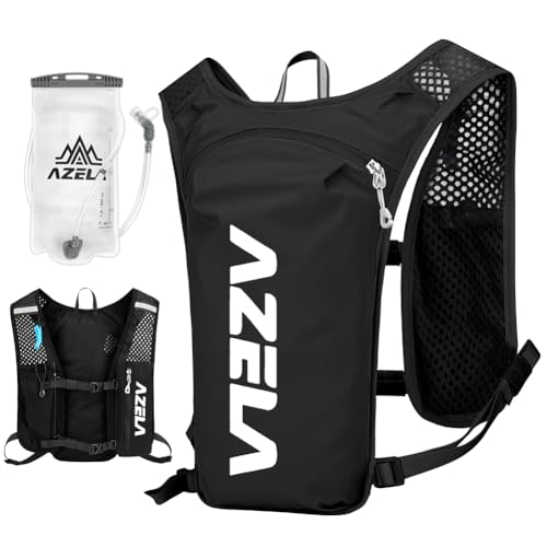 Ultralight Drinkrugzak, 1,5 liter, ademend hardloopvest met waterzak, verstelbare waterdichte Rugzakken met Reflecterende Strepen