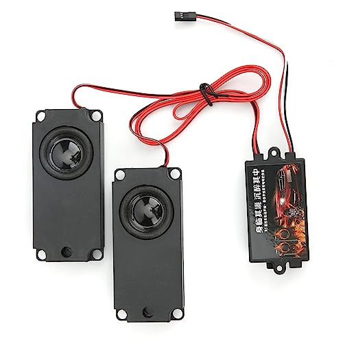 Motorgeluidssimulatorsysteem, Volume verstelbaar met 10 voertuiggeluidseffecten, Geheugenchip, Complete Accessoires, voor 94123 1/10 schaal RC Car
