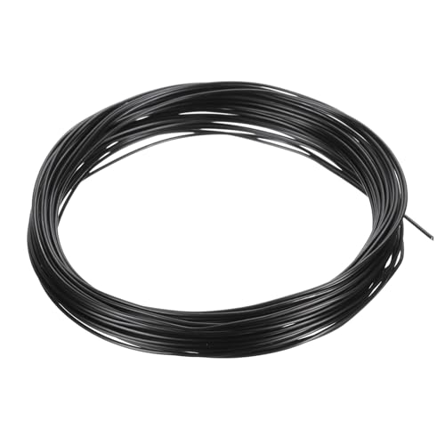 1mm Bonsai Trainingsdraad, 1 Roll Flower Wire Stengels Geanodiseerd Aluminium Boom Draad 32,8 Voeten Totaal voor Tuinieren Branch Bijlage, Zwart