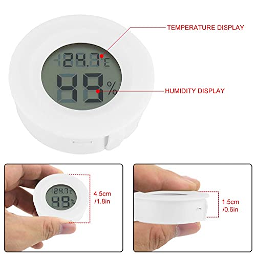 Digitale thermometer Hygrometer Innentemperatur Feuchtigkeits Meter Detektor loopt elektrischer Thermometer mit LCD Anzeige für Auto Küche Innengarten Keller Kühlschrank Schrank 3