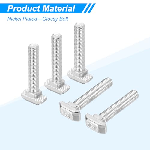 M8x45 Hammer Head Schroef T Schroef, 15 st T Nut Gooien Schroef Hammer Head Schroeven voor 4545 Series Europese Standaard Aluminium Profiel 3