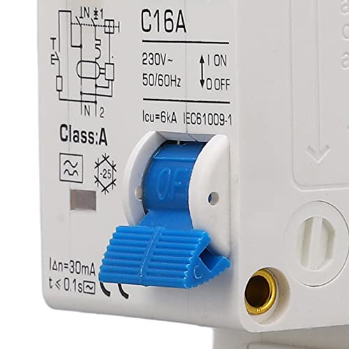 AC 230V Residual Circuit Breaker 30ma C16 1P N Leakage Protector Overload Protection Air Switch voor residentiële verlichting distributielijnen zonne-PV-systeem 4