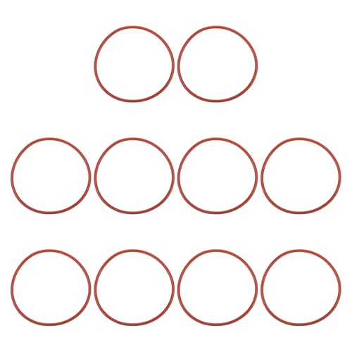 O-Ring Siliconen 82mm OD 76mm ID 3mm Breedte, 10st Metrische Seal Vmq Vervanging voor reparatie kleppen Hydraulische Compressor, Rood