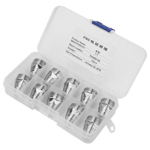 10 st P80 plasma sproeiers 1.1mm verbruik van plasmasnijders voor zaklamp voor plasmasnijders 1.1mm nevel