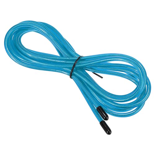 10m Speed Jump Replacement Cable 4.5mm Professional Skipping Touw Vervanging voor High Speed Skipping Touwen, Blauw