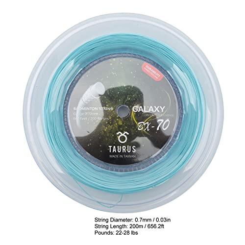 Badminton Racket String, 200M High Elastische Badminton String 0.7mm Duurzaamheid Badminton Line voor Badminton Rackets Shuttlecocks