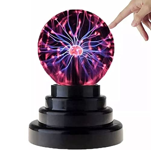 Plasma Ball Lamp 3 inch Touch gevoelige novelty nevel bol bol Globe, USB en batterij aangedreven magische orb speelgoed cadeau voor kinderen, mannen en vrouwen voor verjaardag, kerstmis, feestvieringen