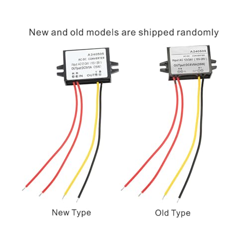 Omvormer, AC 12V 24V naar DC 5V Converter AC-DC Stap omlaag Power Supply Module(5A)