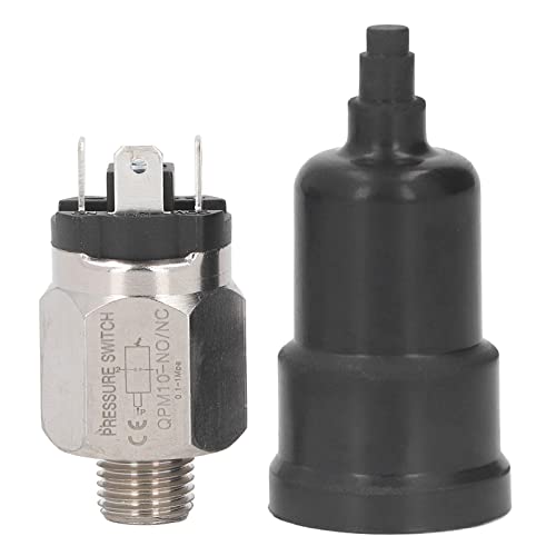 Pneumatische verstelbare Diafragm type drukschakelaar 1/2 inch Threaded roestvrij staal Rubber drukschakelaar Vervanging 0,1-1.0 Mpa voor pomp met isolatiehoes