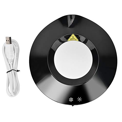 USB C Drank Verwarmer en koeler USB Drinkkoeler ABS USB Power Office thuis Koude Hot Dual Purpose Onderzetter Koffiebeker Geïsoleerde Pad Mat (Zwart) (Zwart)