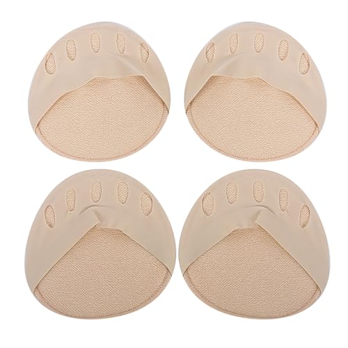 Forefoot Pads, Physical Cotton Correction Foot Care Aid, Pressure Relief, Toe Overlap, Forefoot Pillow, 2 Pair, (3.3 X 3.3 Inch)(Skin Color)