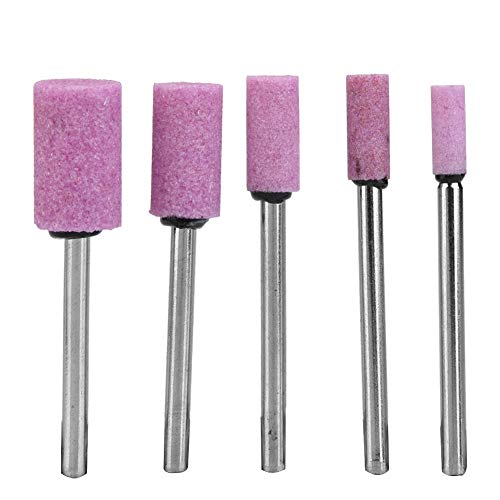 100 stukken polijsten steen slijpen kop polijsten accessoires wiel grat bit voor molen met box as diameter 3mm roze 4