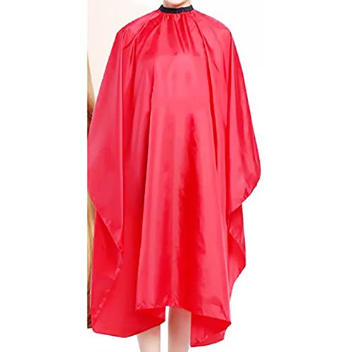 Kapper, Unisex Waterdicht Haarverf Kaap, Haar Cutting Cape Verstelbaar voor Salon Barber Styling (rood) 140 X 120cm 5