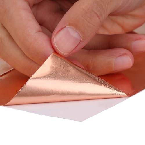 5Pcs Gitaar Koperen Sheet, Portable Copper Foil Kleefband voor Gitaar en EMI Schilderen DIY Art Crafts 3