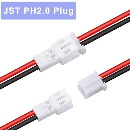 10st XT30 Plug naar JST PH2.0 Connector 22AWG XT30 Man Vrouw naar PH2.0 Man Vrouwelijke Converter Adapter, voor FPV auto, vliegtuig, Quadcopter 5