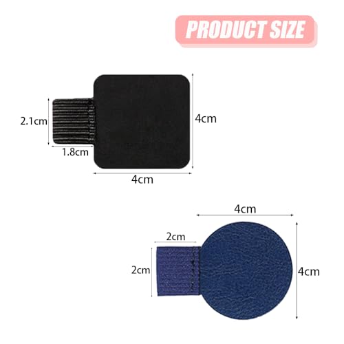 8Pcs Pen Loop Pen Houder Zelfklevende leren penhouder Zelfklevende Elastische Potlood Loop Notebook Zelfklevende Pen Ring voor Notebooks Dagboeken Tabletten Kalenders Planner Journals