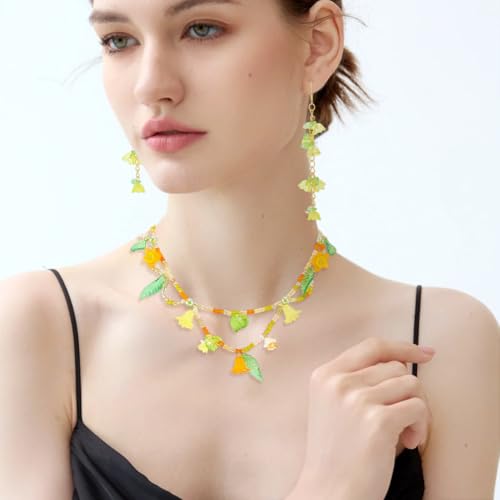 Set van 420 Acryl kralen blad en bloemvorm gemengde kleuren voor sieraden maken ketting, oorbellen en accessoires 5