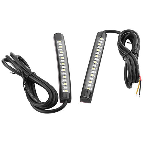 2 x 12V 17 SMD Universele flexibele auto LED Strip verlichting, autorem licht Turn Signal Light Strip Interieur voor motorfiets ATV auto RV Zijlichten