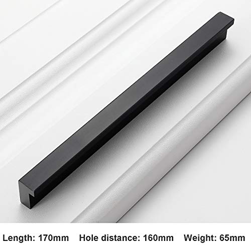 2 Eenheden L 90° Keukenkast Kabinet Deurgreep Pull Knobs Sideboard Lade Sets, Aluminium, Solid, Gat Afstand 160m m 3