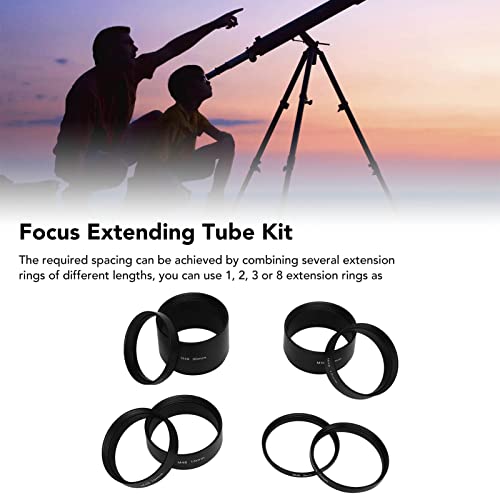 Focale lengte uitbreiding Tube Kit, Focal Lengte Uitgebreide Tube Kit M48 Focal Lengte Uitbreiding Tube Astronomische Uitbreiding Tube Kit voor Camera's en Oogstukken voor 5